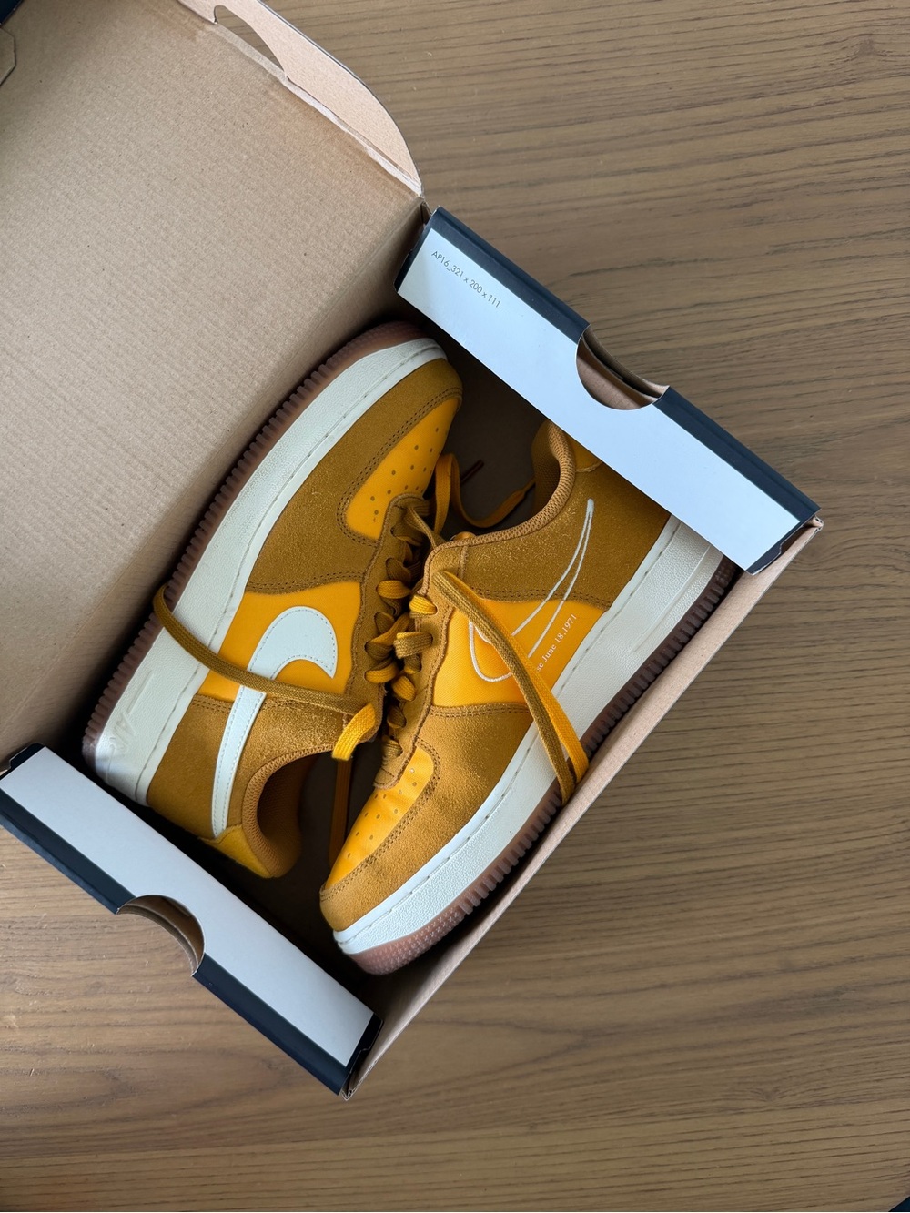 Women’s Nike AF1 - Sz 8.5 mustard yellow